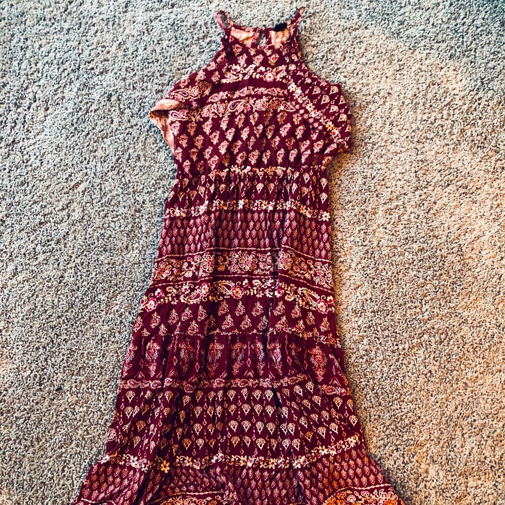 boho rust colored dress🍂